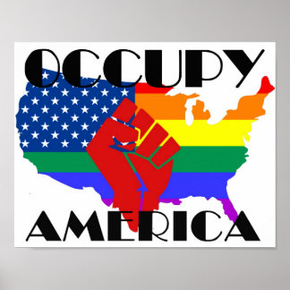 Póster Occupy America LGBTQ