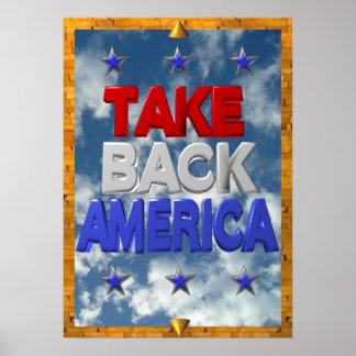 Póster Occupy America protest sign