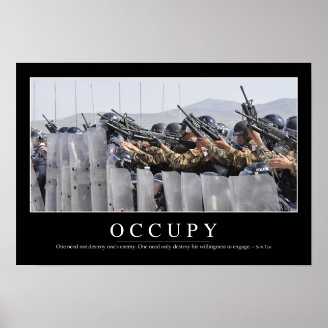 Póster Occupy: cita Inspiradora (Frente)