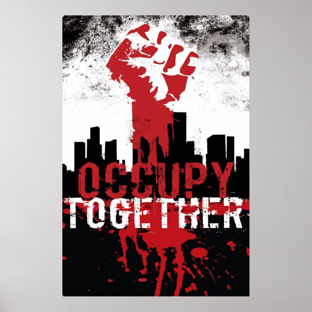 Póster Occupy juntos poster (Frente)
