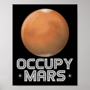 Póster Occupy Mars 2020 Planet Martian