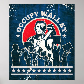Póster Occupy Wall Street America