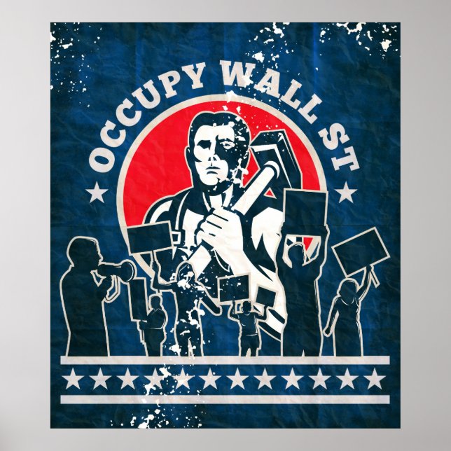 Póster Occupy Wall Street America (Frente)