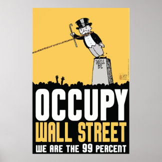 Póster Occupy wall street somos el 99 por ciento poster