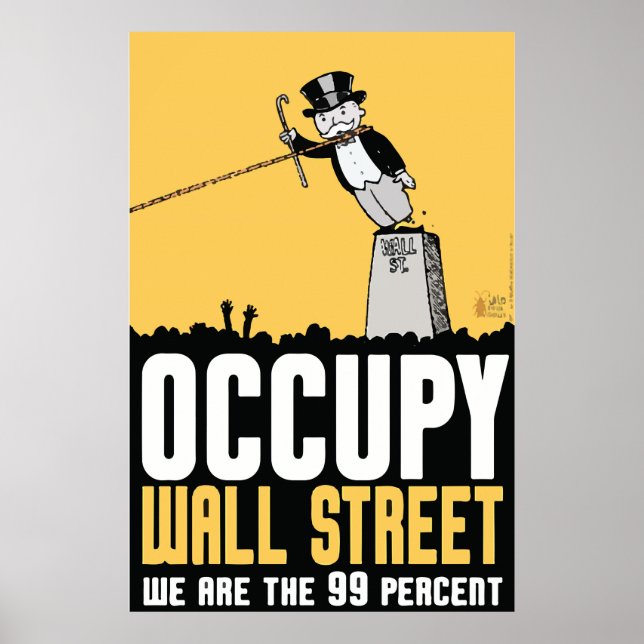 Póster Occupy wall street somos el 99 por ciento poster (Frente)