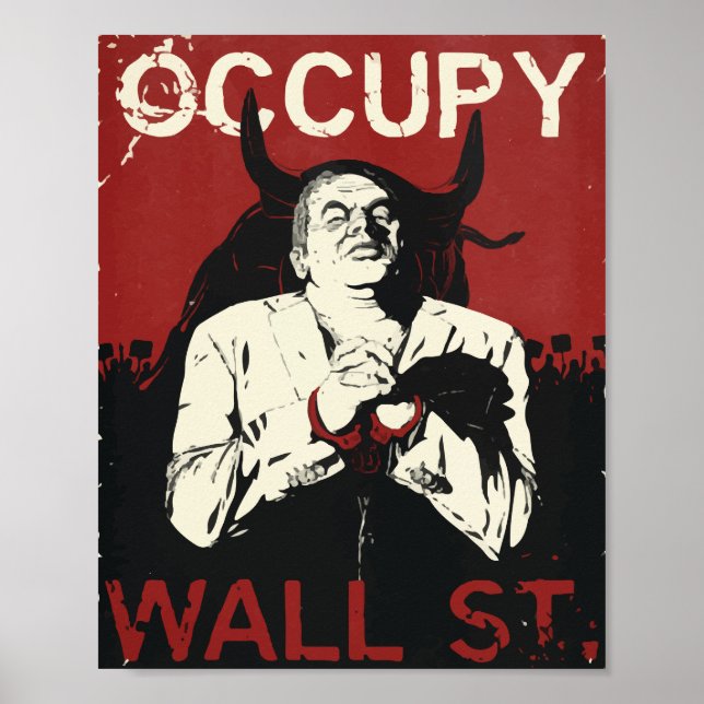 Póster Occupy Wallstreet Print, Value Poster Paper  (Frente)