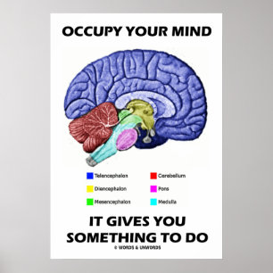 Póster Occupy Your Mind Te Da Algo Que Hacer