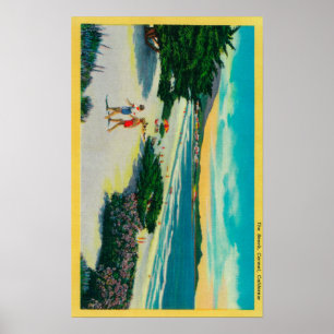 Póster Ocean Beach at Carmel, CACarmel, CA