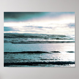 Póster Ocean Beach Sunset