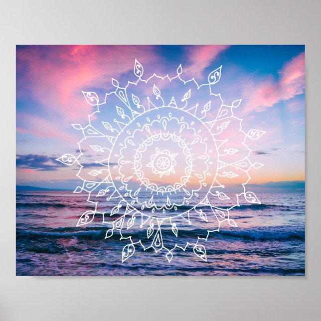 Póster Ocean Boho Mandala | POSTER (Frente)