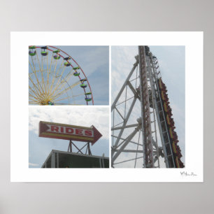Póster Ocean City Boardwalk Rides