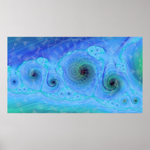 Póster Ocean Dream Geo Fractal