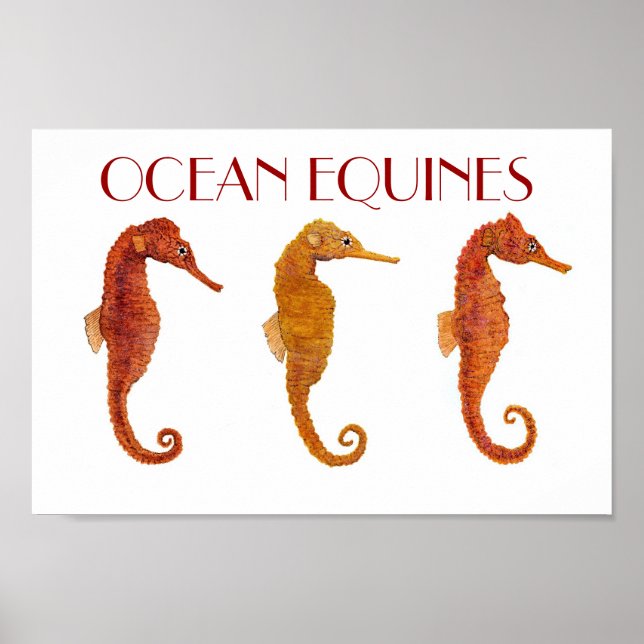 Póster Ocean Equines (Frente)