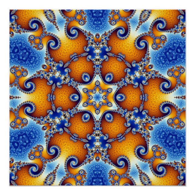 Póster Ocean Life Mandala (Anverso)