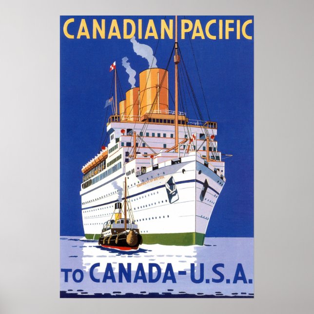 PÓSTER OCEAN LINER EMPRESS (Frente)