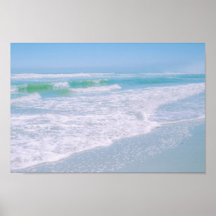 Póster Ocean Sea Beach Sky Nature Pastel Poster