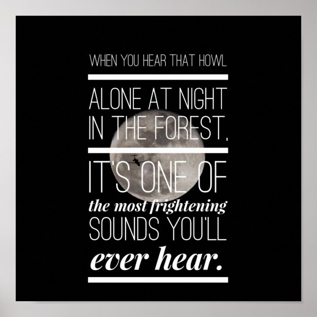 Póster Ocean Shark Quote (Frente)