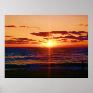 Póster Ocean Sunrise