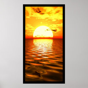 Póster Ocean Sunset