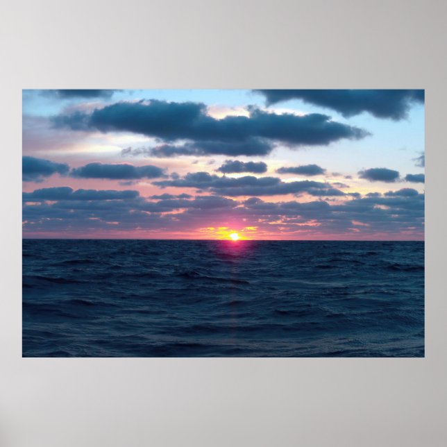 Póster Ocean Sunset (Frente)