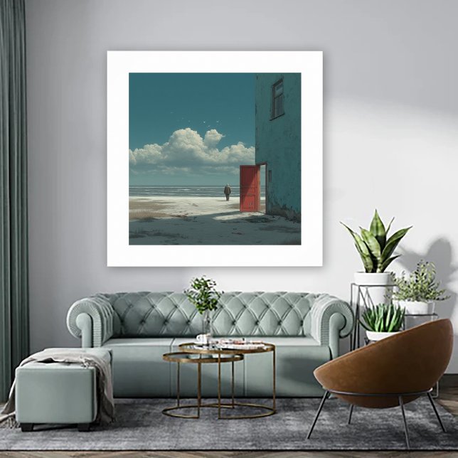 Póster Ocean View - A Man Stands Staring at Ocean (Subido por el creador)