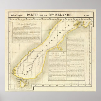 Póster Oceanía de Nueva Zelandia no 60