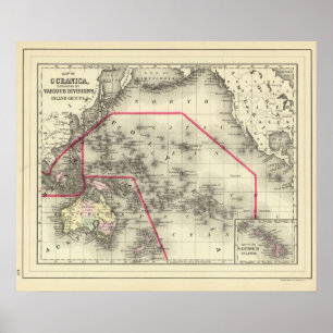 Póster Oceanica, islas de bocadillo 2