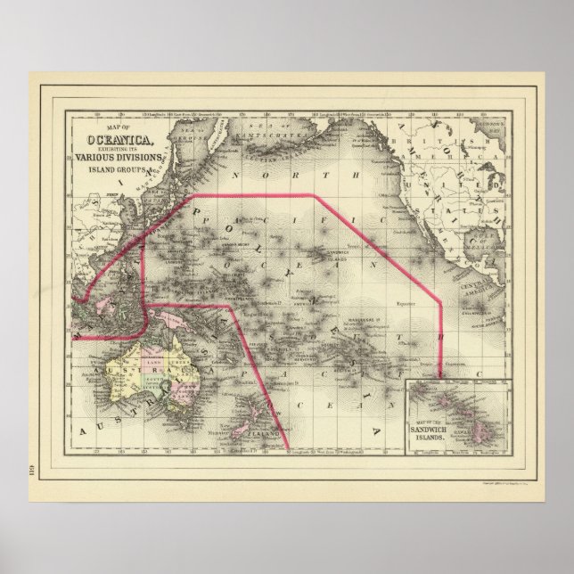 Póster Oceanica, Islas Sandwich 2 (Frente)