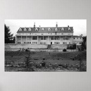 Póster Oceanlake, vista de Oregón de la Casa Dorchester