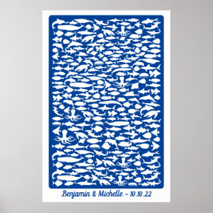 Póster Océano - Alternativa de 250 reservas de invitados 