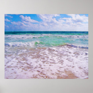 Póster Océano Atlántico En La Playa De Florida