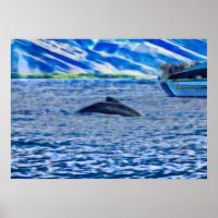 Océano azul avistador de ballenas