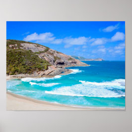 Póster Océano Azul Profundo Fotografías De Olas Suaves Y 