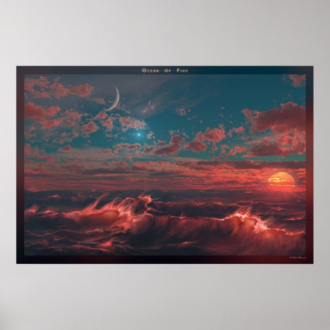 Póster Océano de fuego (Frente)