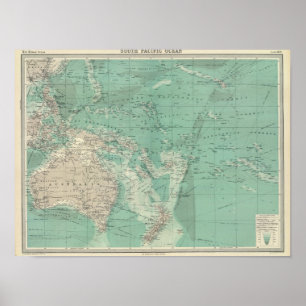Póster Océano de South Pacific