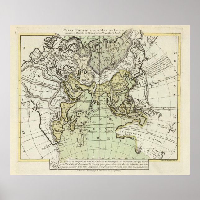 Póster Océano Índico (Frente)