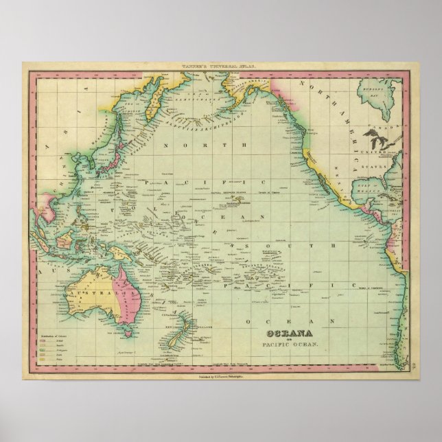 Póster Océano Pacífico (Frente)