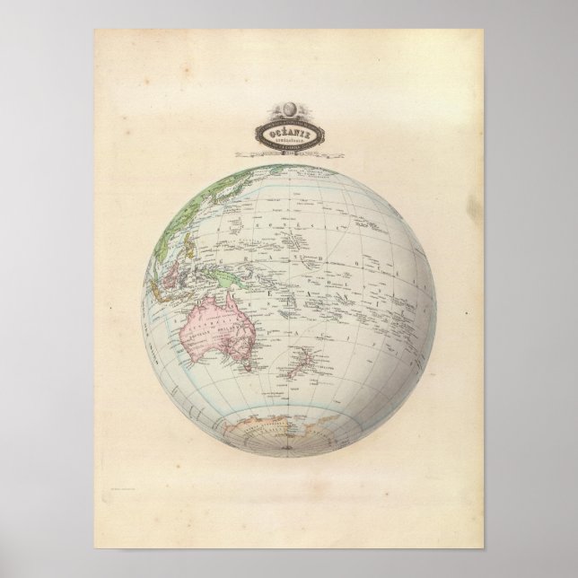 Póster Océano Pacífico 3 (Frente)