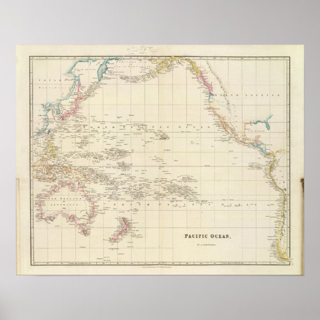 Póster Océano Pacífico 3 (Frente)