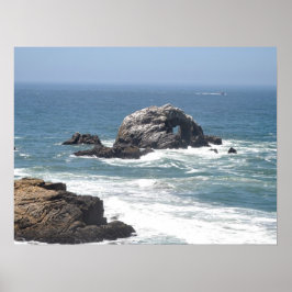 Póster Océano Pacífico, San Francisco (CA)