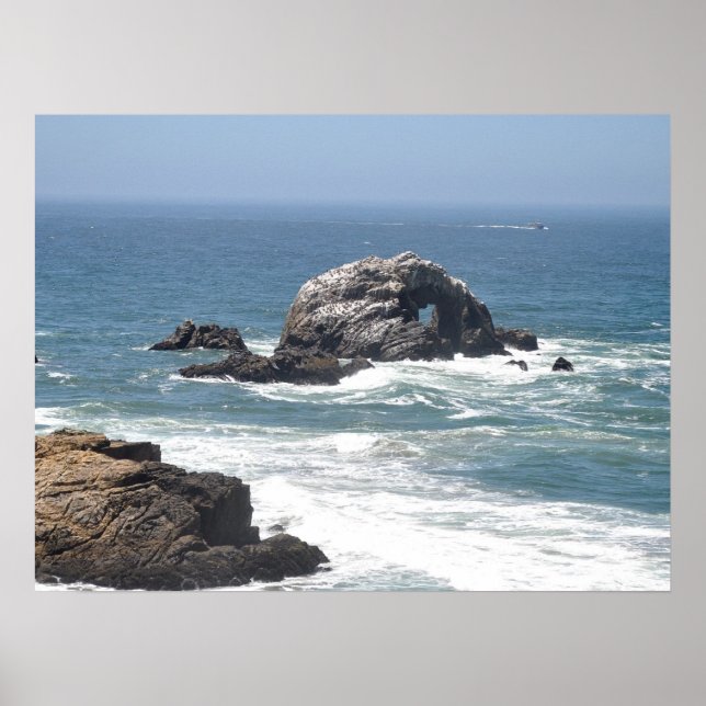 Póster Océano Pacífico, San Francisco (CA) (Frente)