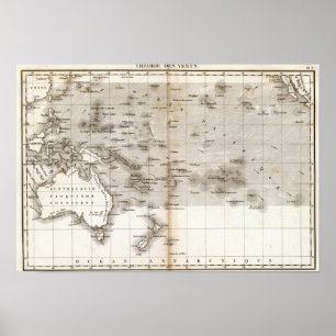 Póster Océano Pacifique de los respiraderos