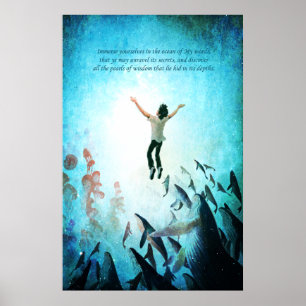 Póster Océano sumergido