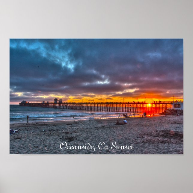 Póster Oceanside Sunset (Frente)