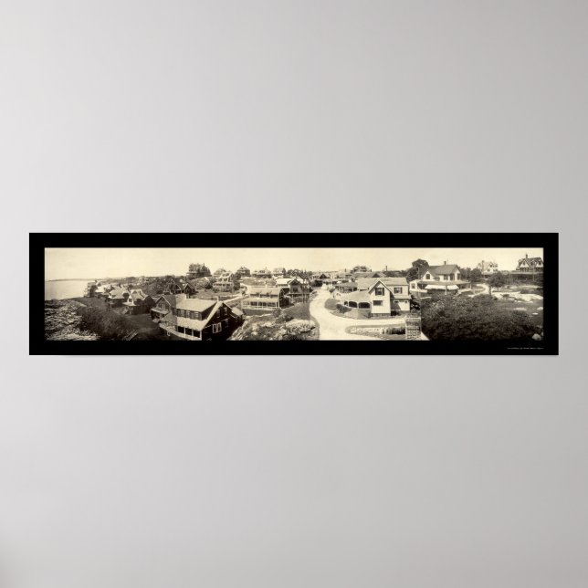 Póster Oceanview Marblehead Photo 1908 (Frente)