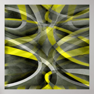 Póster Ochenta vibraciones Cobre estratificado de color a