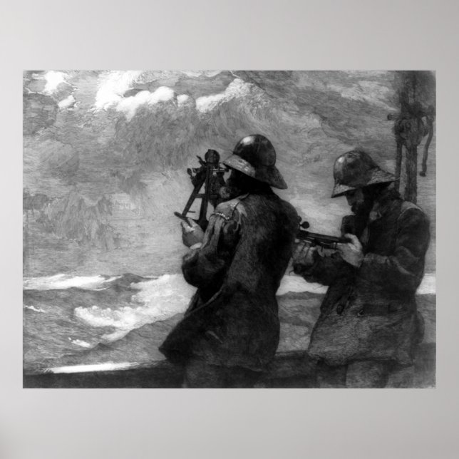Póster Ocho campanas - Winslow Homer - 1888 (Frente)