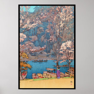 Póster Ocho escenas de las flores de cerezo, Arashiyama