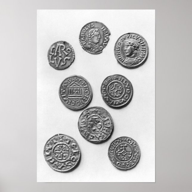 Póster Ocho monedas de Carolingia (Frente)