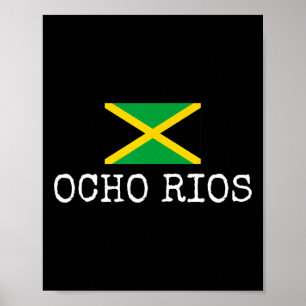 Póster Ocho Ríos País Jamaica Viaje Familiar Jamaicanos M